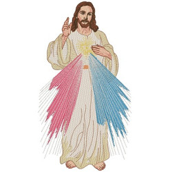 Diseño Para Bordado Jesús Misericordioso 35 Cm