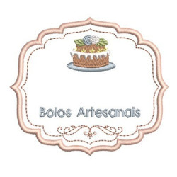 Matriz De Bordado Moldura Para Personalizar Bolos Artesanais