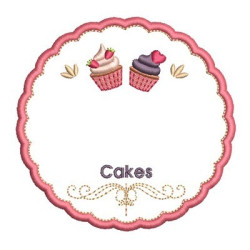 Diseño Para Bordado Marco Para Personalizar Cakes 3