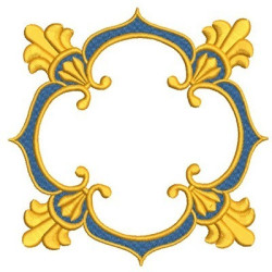 Embroidery Design Frame Boroque 1