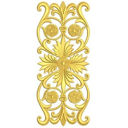 Diseño Para Bordado Arabesco Dourado 25 Cm