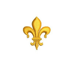 Diseño Para Bordado Flor De Lis 2,5 Cm