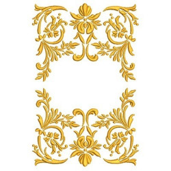 Matriz De Bordado Adamascado 21 Cm