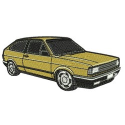 Embroidery Design Classic Car With Outline