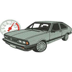 Matriz De Bordado Carro Estiloso Clássico