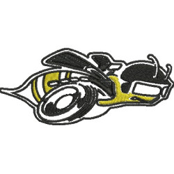 Embroidery Design Super Bee Motorcycle