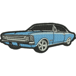 Embroidery Design Old Classic Car With Outline