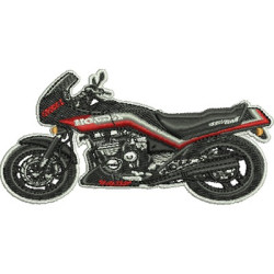 Diseño Para Bordado Motocicleta Con Contorno