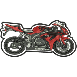 Matriz De Bordado Moto Com Contorno