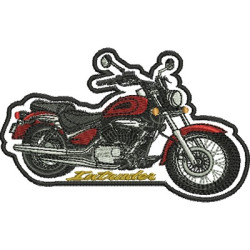 Embroidery Design Contoured Motorcycle
