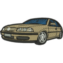 Matriz De Bordado Carro Rebaixado Estiloso
