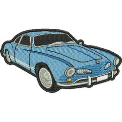 Embroidery Design Old Classic Car With Outline