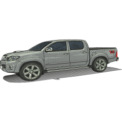 Matriz De Bordado Grande Carro Picape