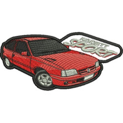 Embroidery Design Contourned Sport Car