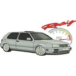 Matriz De Bordado Carro Clássico 58