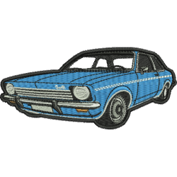 Matriz De Bordado Carro Clássico 70