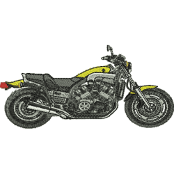 Embroidery Design Racing Motorcycle