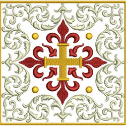 Diseño Para Bordado Conjunto Ornamentos Litúrgicos Cruce  72