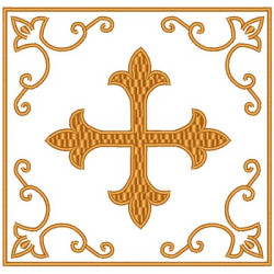 Diseño Para Bordado Conjunto Ornamentos Litúrgicos Cruce 75