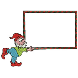 Diseño Para Bordado Duende De La Navidad