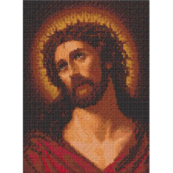 Embroidery Design Jesus In Point Cross 16 X 12