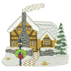 Embroidery Design Home For Christmas