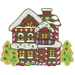 Embroidery Design House Of Sweets