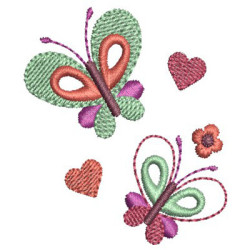 Embroidery Design Butterflies 5 Cm