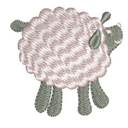 Embroidery Design Sheep Baby 2