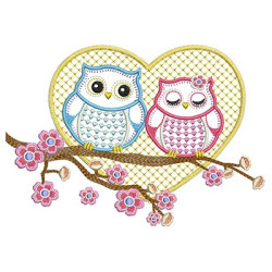 OWLS COUPLE 18 CM