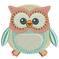 Embroidery Design Owl Little