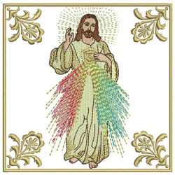 Diseño Para Bordado Conjunto Ornamentos Litúrgicos Jesús Misericordioso 101