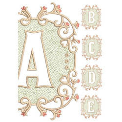 Embroidery Design Package 9 Alphabet 13cm