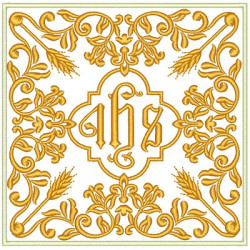 Diseño Para Bordado Conjunto Ornamentos Litúrgicos Jhs 91