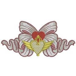 Embroidery Design Applied 18 Cm Tie