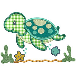 Embroidery Design Turtle 8 Applications