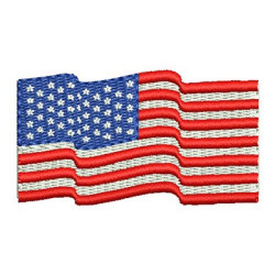 Embroidery Design United States Flying