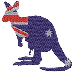 Diseño Para Bordado Canguro Australia