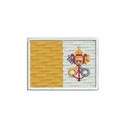 Diseño Para Bordado Bandera Del Vaticano