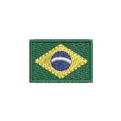 Diseño Para Bordado Brasil 4 Cm