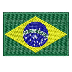 Embroidery Design Brazil With Order And Progress