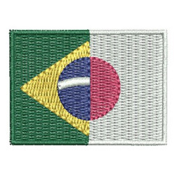 Matriz De Bordado Bandeira Brasil & Japão