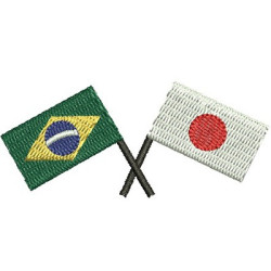 BANDERA BRASIL Y JAPÓN 2