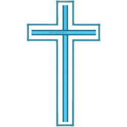Embroidery Design Cross 15 Cm