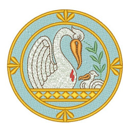 Embroidery Design Pelican 9.5 Cm