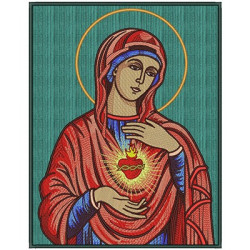  IMMACULATE HEART OF MARY 30 CM APPLIED