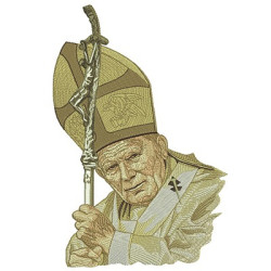 Matriz De Bordado Papa João Paulo Ii 30 Cm