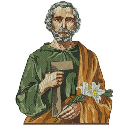 Diseño Para Bordado San José Obrero 2