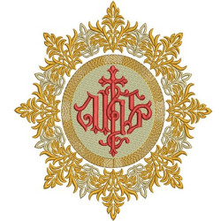 Matriz De Bordado Medalha Ihs