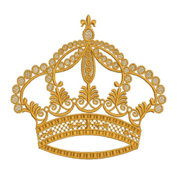 Embroidery Design Crown 14 Cm